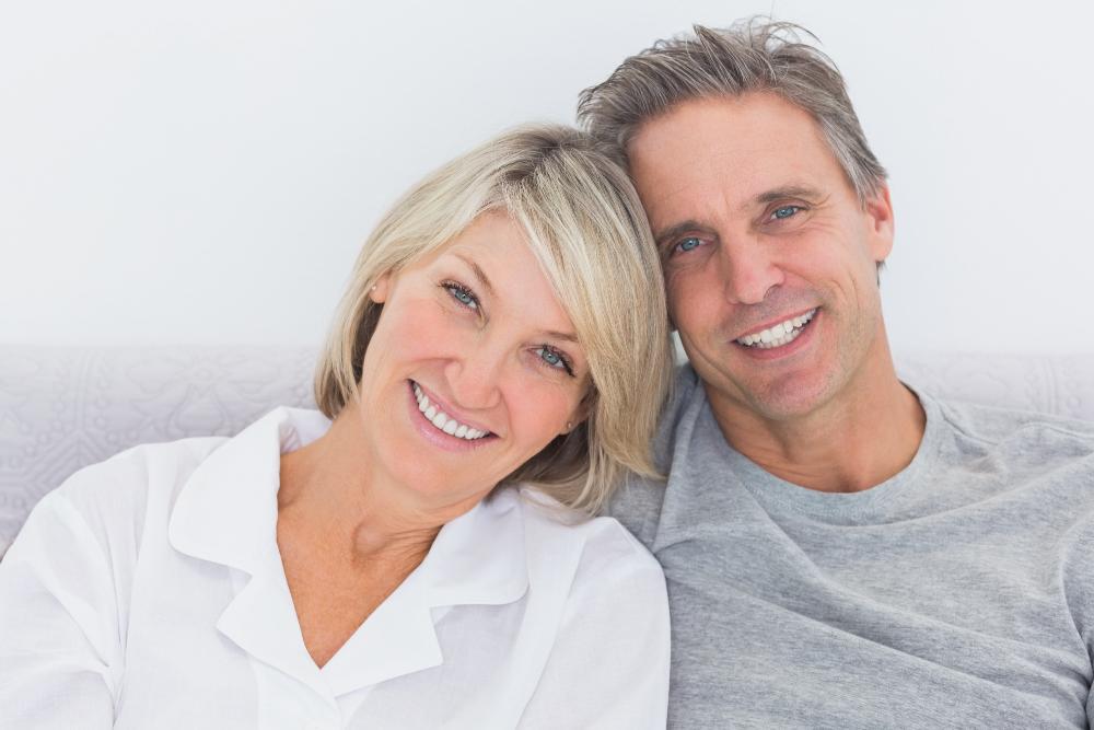 couple smiling in Champaign, IL