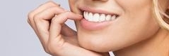 Close up of woman's smile after cosmetic dentistry in Champaign IL