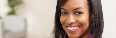 Patient smiling at teeth whitening dentist near me Champaign Urbana IL